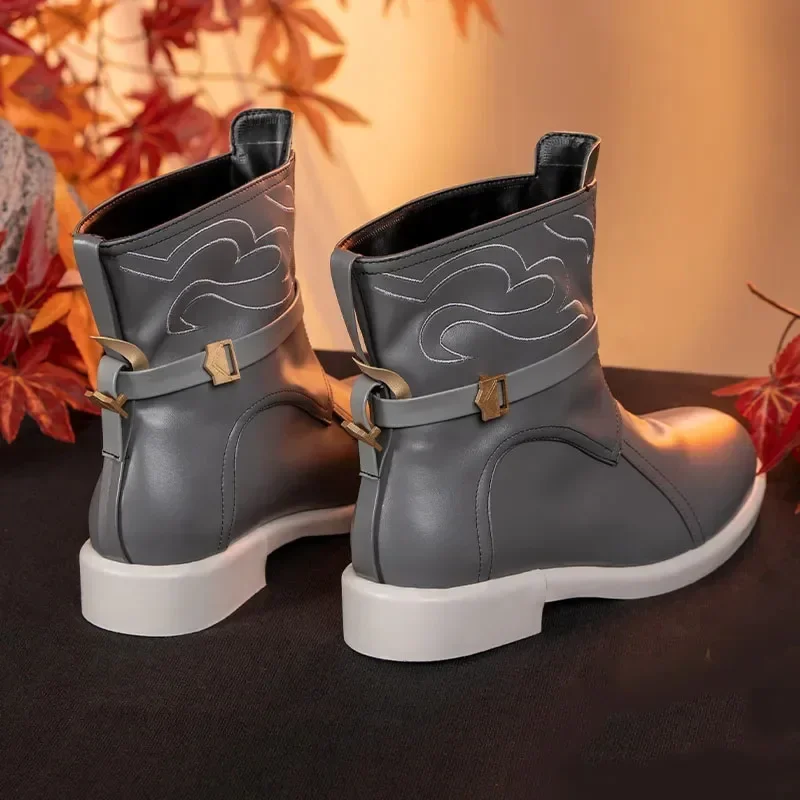 Honkai: Star Rail Dan Heng Cosplay Shoes Leather Boots Combat Unisex Halloween Party Adult Boots Clothing Prop Accessories view 3