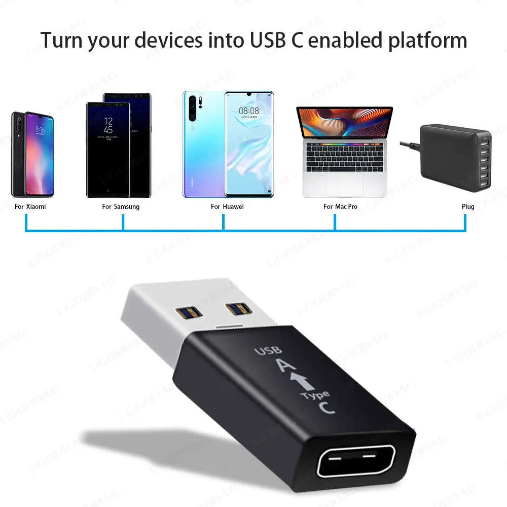 Usb 3.0 Naar Type-C Adapter Otg Converter Thunderbolt 3 Type-C Adapter Otg Kabel Voor Macbook Pro air Samsung S10 S9 Usb Otg