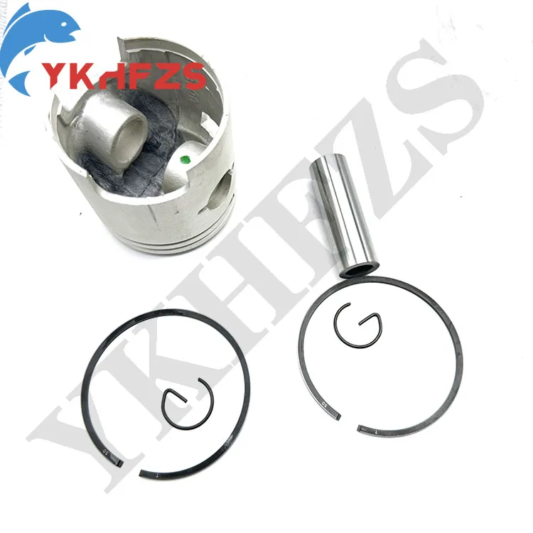 61N-11636-00 Piston Kit (0.50Mm O/s) for Yamaha Outboard Motor 2-stroke 25HP 30HP +0.5mm 61N-11636；Diameter:72.5mm