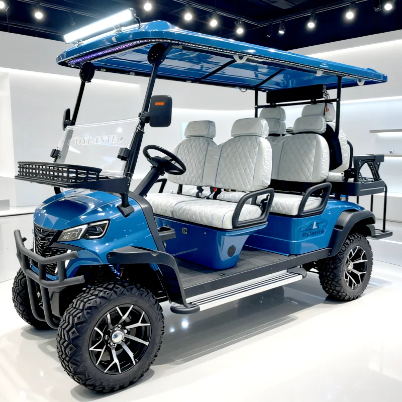 

Абсолютно новый 2026 года 6-местный электрический гольф-кар с литиевой батареей, внедорожный, 60В/72В, для активного отдыха и охоты