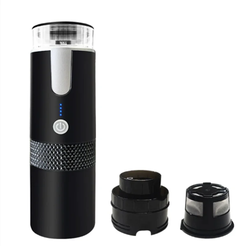 A88E-Portable Coffee Maker Type C Rechargeable 2 In 1 Design 1200Mah Battery One Button For Hiking