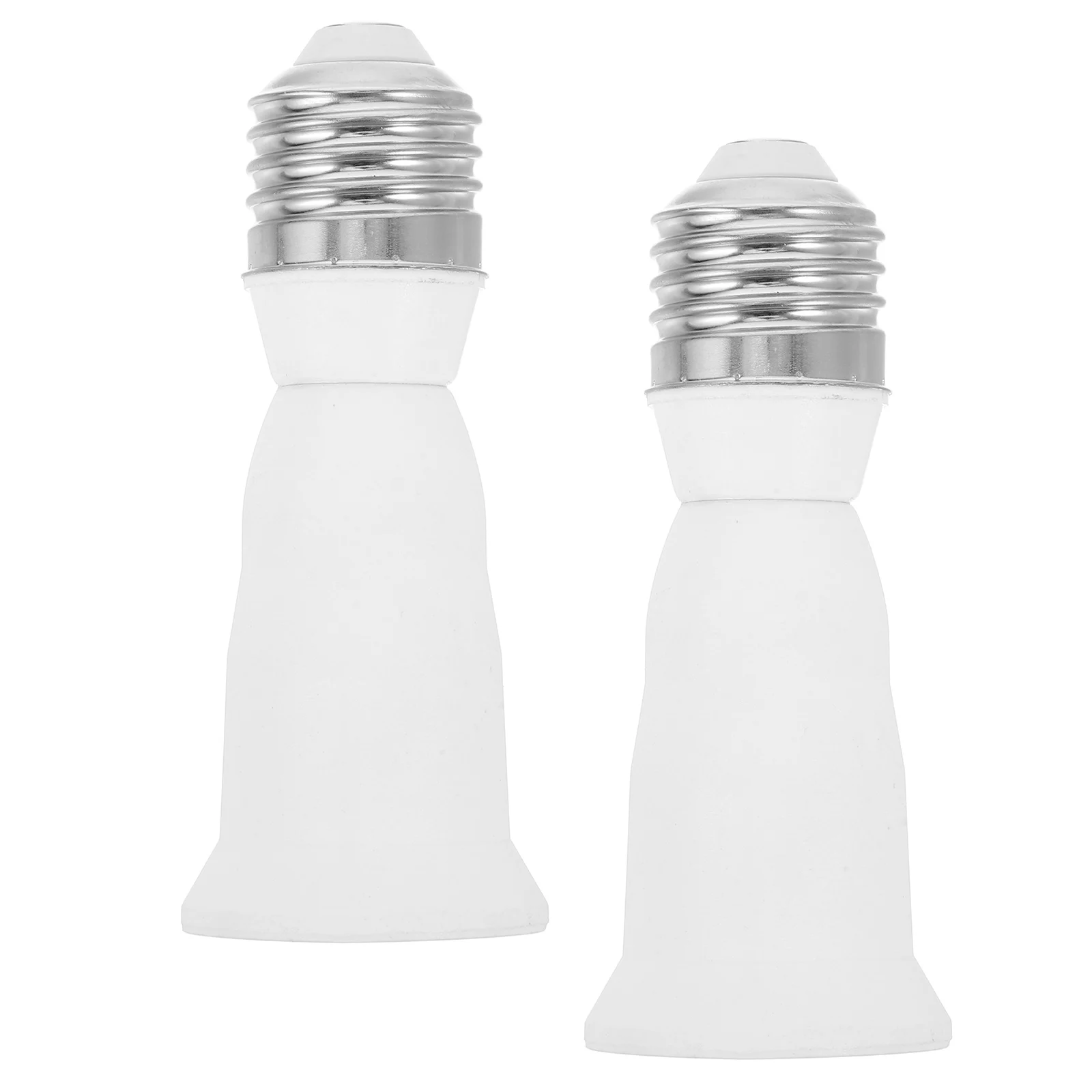 

2 Pcs Bulb Socket Outlet Light Extender Flexible Changer for High Ceilings Extension