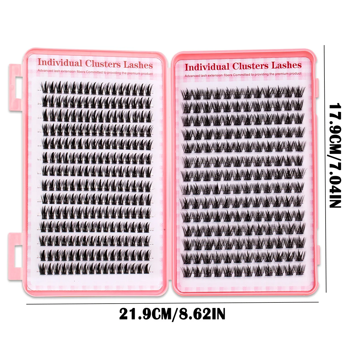 Wimpernbüschel Katzenaugen-Wimpernverlängerung Große Kapazität Natürlicher Look Einzelwimpern für DIY-Anwendung Clean Girl Wimpern Geschenk – Detail 5