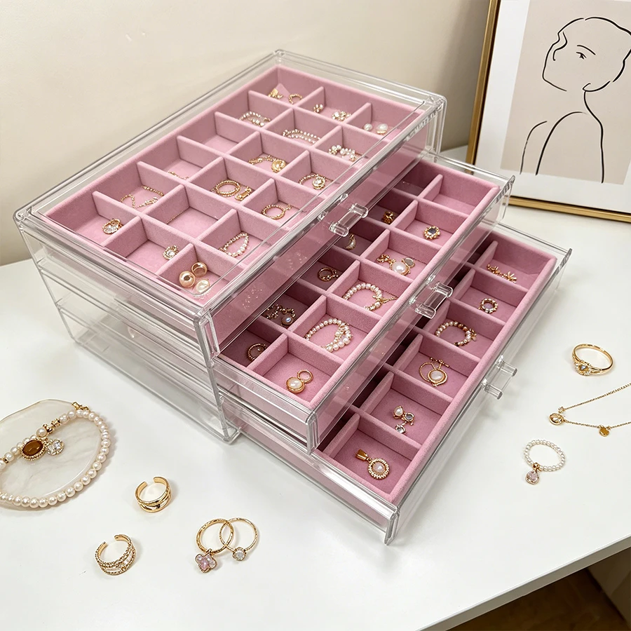 กล่องใส่เครื่องประดับกำมะหยี่ส - Body Jewelry Organizer บทวิจารณ์และราคา