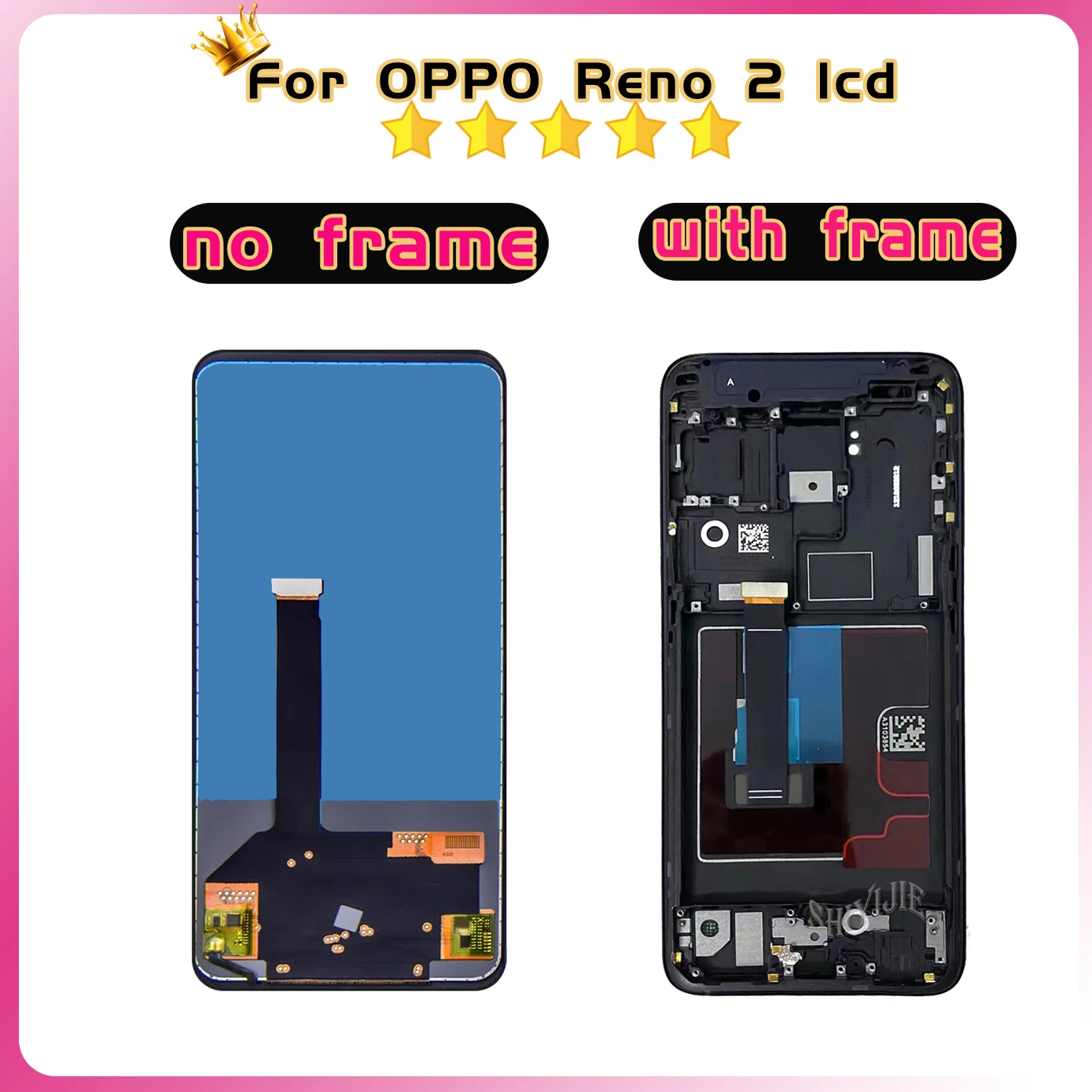 LCD Screen Digitizer Assembly For Oppo Reno2 PCKM70, PCKT00, PCKM00, CPH1907 Display Touch  For Reno 2 LCD High quality