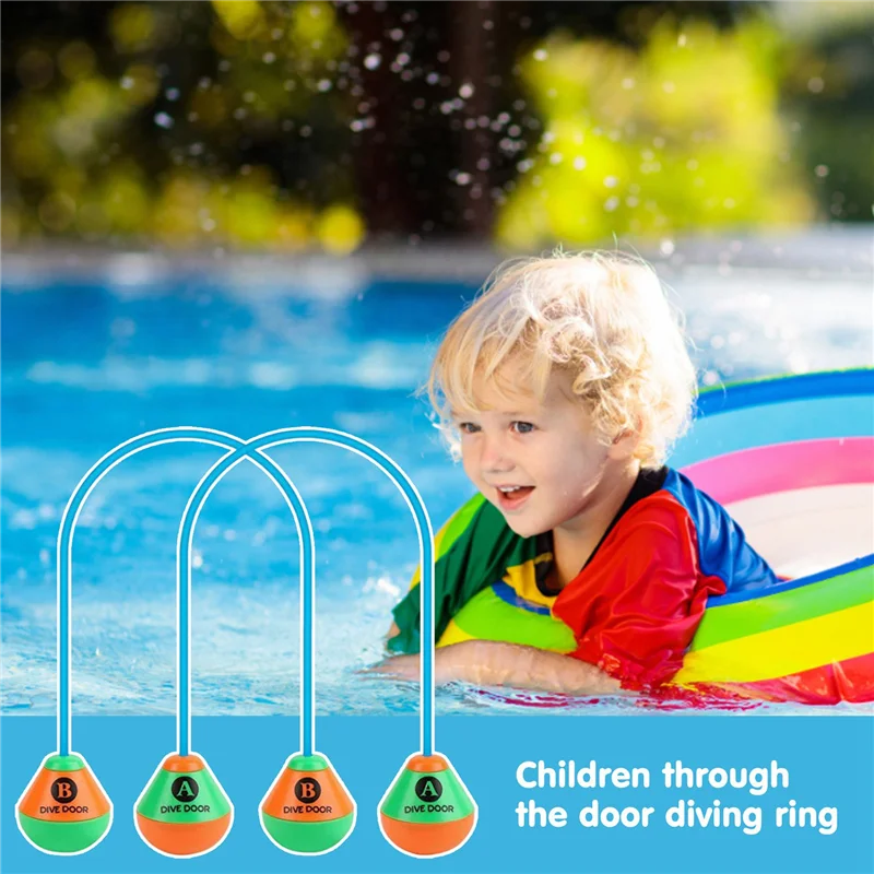 

Y28A NEW- 2Pcs/Set Through Door Diving Aids Dive Door Reusable Dive Swim Through Door Adults Kids Pool