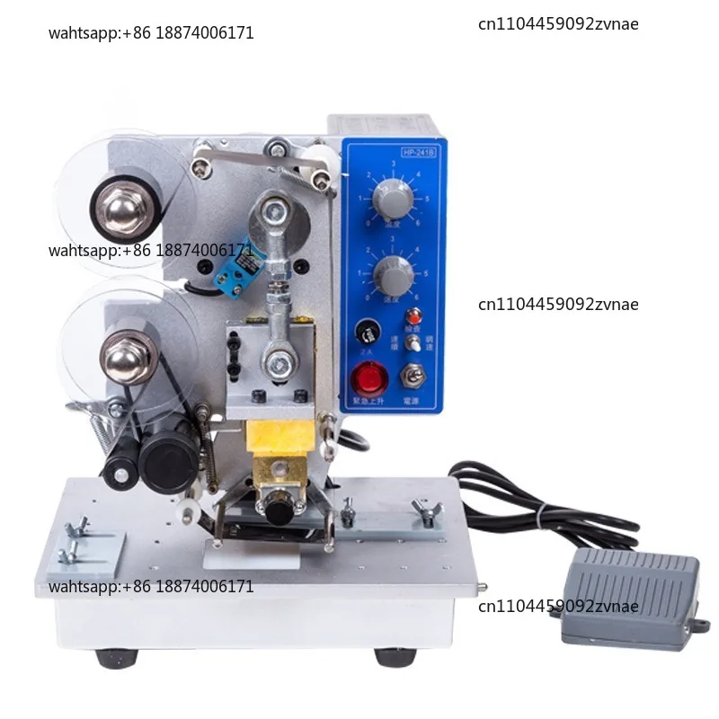 HP-241B Electric Color Ribbon Automatic Coding Machine To Print The Production Date Ink Digital Imitation Inkjet Coding Machine