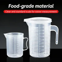 Jarra Medidora de Cocina de 100 a 5000 ml con Escala – Vaso Medidor de Plástico Resistente al Calor
