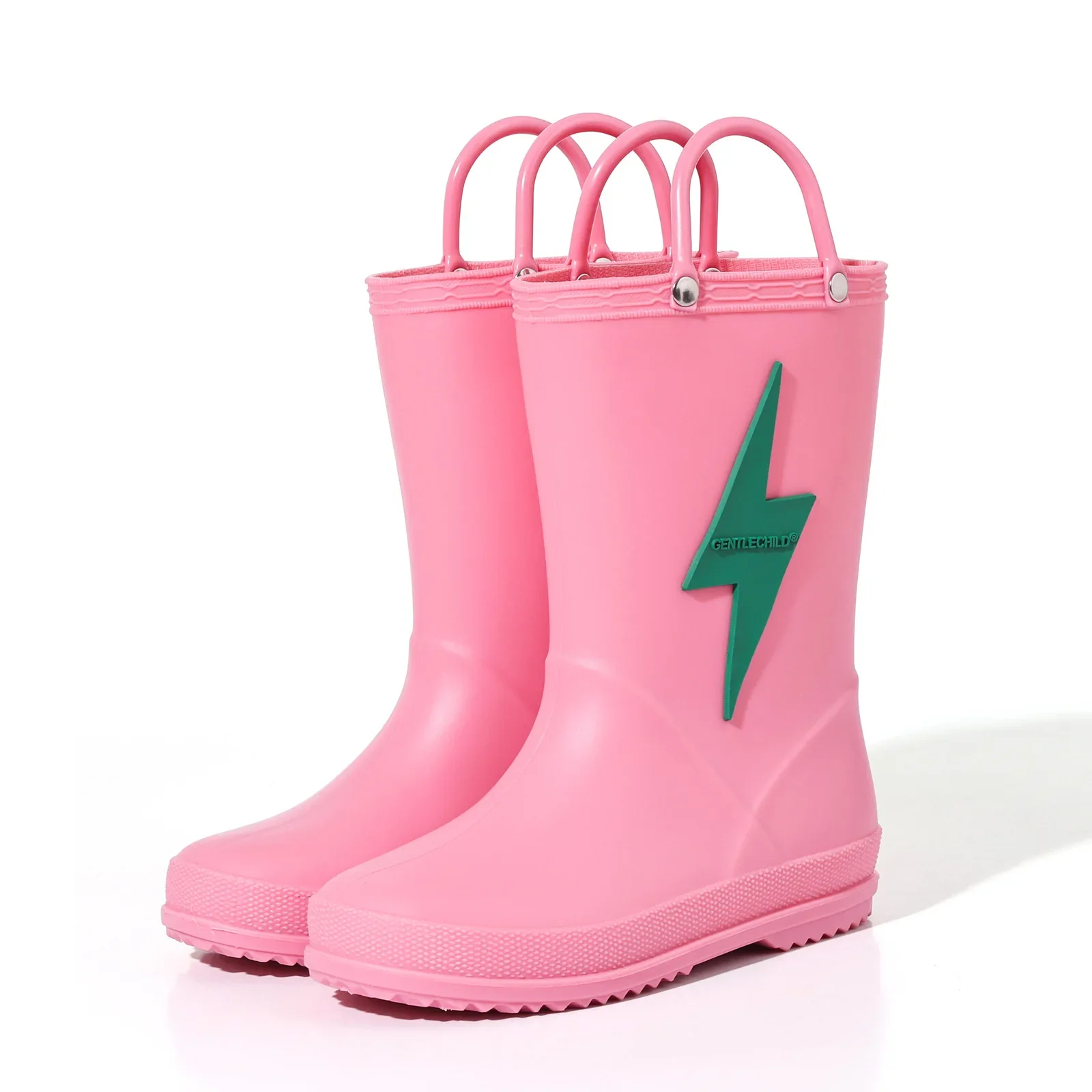 Children Aged 2-10 Rain Boots New Boys Girls Rain Shoes Four-Season Kids Rain Boots Lightweight Non-Slip PVC Boots for