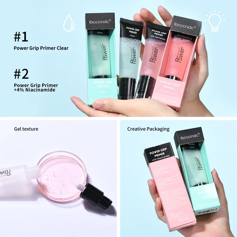 24ml Power Grip Primer Gel Based Hydrating Face Primer For Smoothing Skin Gripping Makeup Invisible Pore Colorless Primes