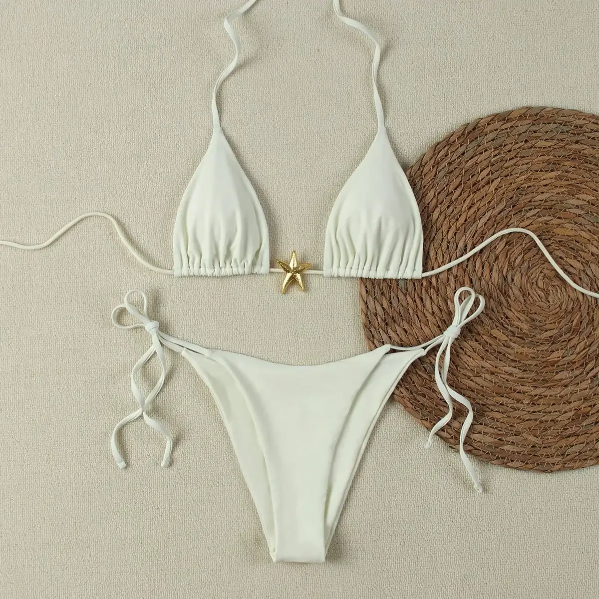 

Sexy Bikinis 2025 Swimsuit For Women Starfish Swimwear Brazilian Bikini Set Biquini Female Swimming Suit Print Beachwear