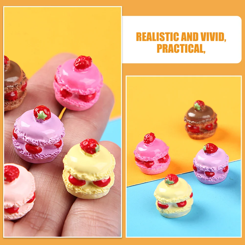 18 قطعة كعكة تحلية صغيرة واقعية الدعائم ل ديكورات منزلية صغيرة وهمية التظاهر اللعب مشهد الطعام اكسسوارات الاصطناعي الغذاء الدعامة