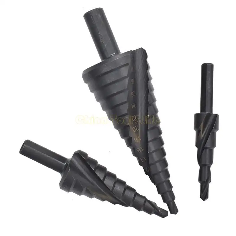 Taladro paso 57QF para metal, diámetro taladro cónico 4-32 mm, ranuras espirales pelado