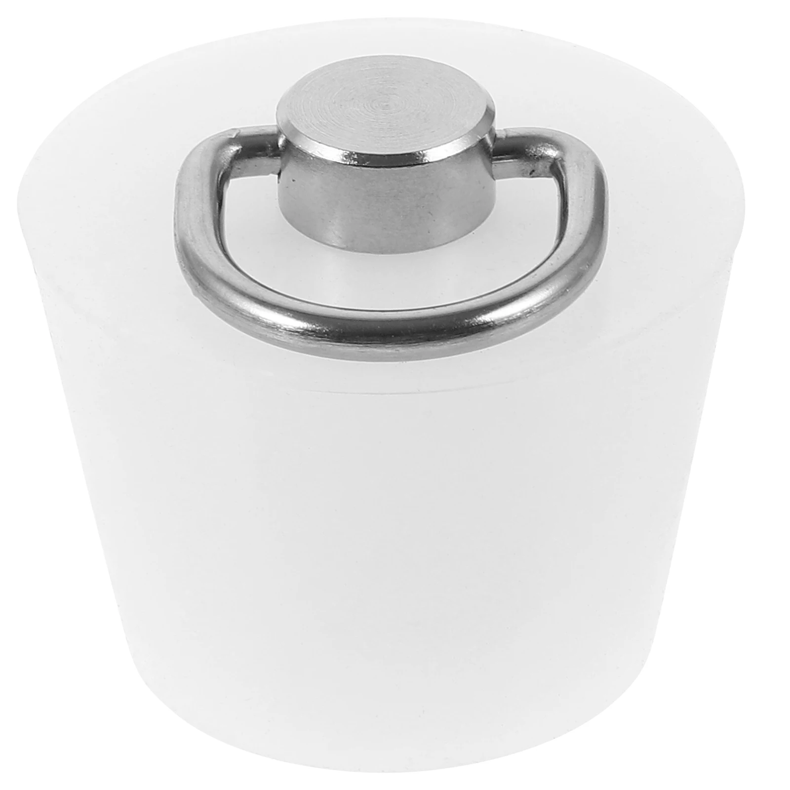 

Bathroom Sink Stopper Tub Drain Stopper with Pull Chain Metal Silicone Material Good Touching Texture Bathtub Stoppers