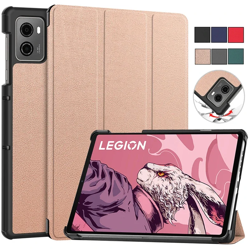 

For Lenovo legion y700 2023 Case 8.8 Trifold Magnetic Leather Stand Hard Smart Cover For Legion Y700 2023 y700 2nd Gen Case Capa