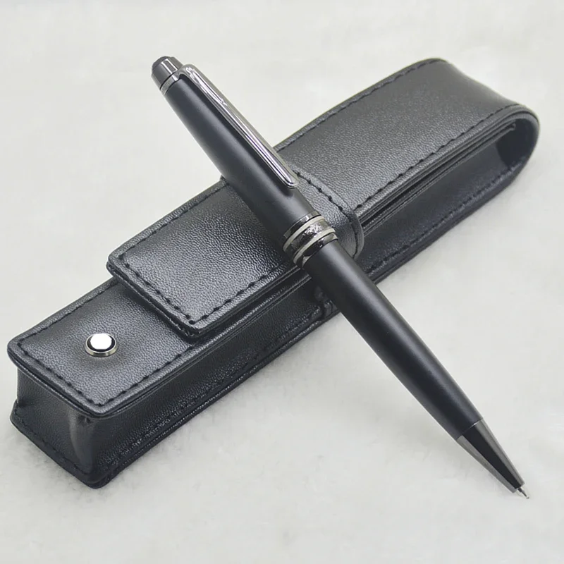 classic Matte Black 163 MB ballpoint pen / Roller ball pen office stationery luxury write ball pens for Christmas Gift