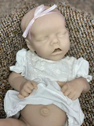 18 Inch 45 CM Full Body Soft Silicone Twin A Girl Handmade Soft Touch Unpainted Silicone Kits With Clothes