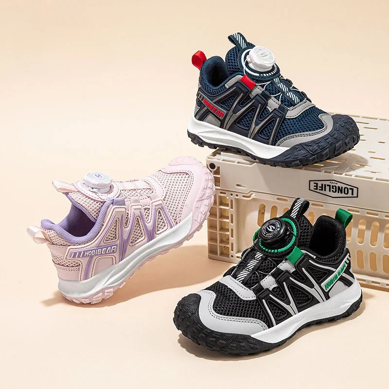

Autumn Children's Sports Shoes Mesh Breathable Boys And Girls' Casual Sneakers Outdoor Soft Soled Non Slip Brand Running Shoes