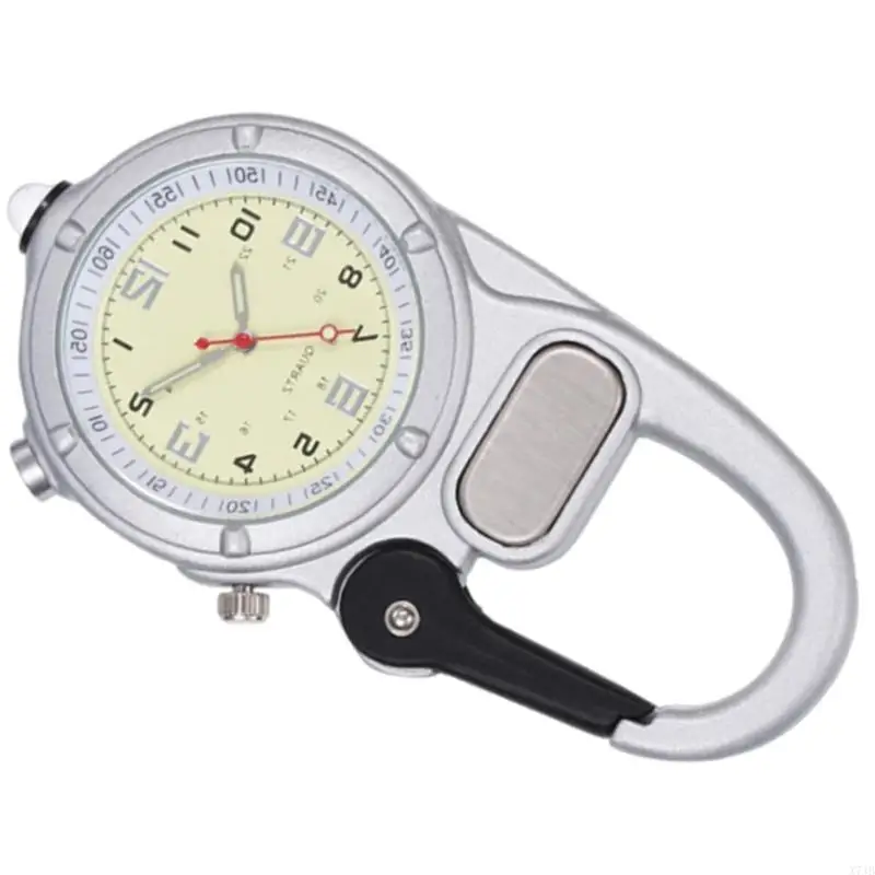 LED Backlight Outdoor Sports Timer Water Resistant Climbing Pocket Watch for Camping Backpacking Activity