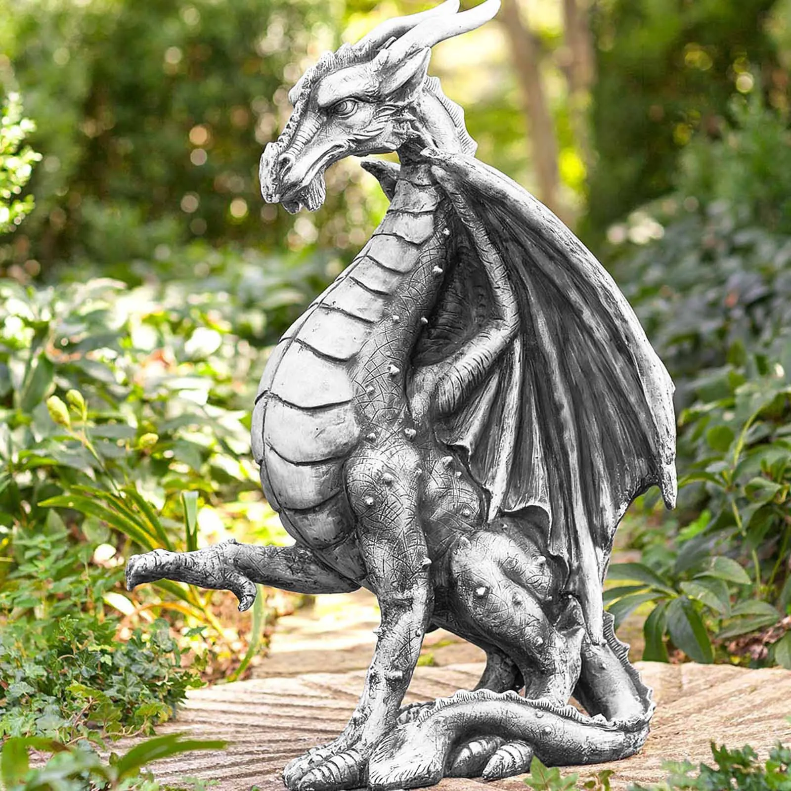 Dragon Outdoor Statue Flower Pot Decoration Garden Sculpture Resin Crafts Home Ornament Accessories