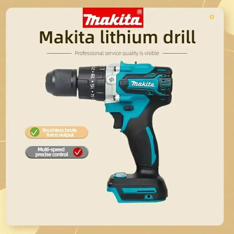 

MAKITA DDF487 13mm Chuck 18V Lithium Electric Rechargeable Drill Multifunctional Two Speed ​​Adjustment Mini Electric Drill