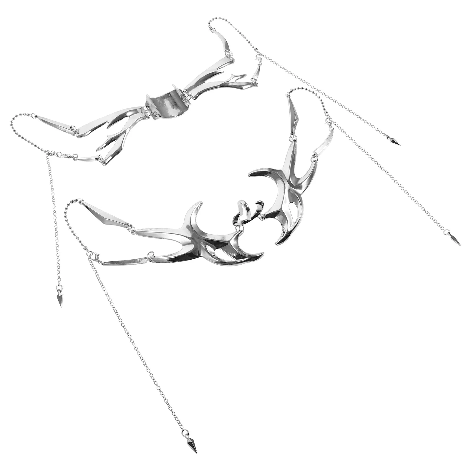 

1 set Metal Punk Mask For Women Masquerade Chain Face Mask Cosplay Party Prop Festival Halloween Costume Accessories Carnival