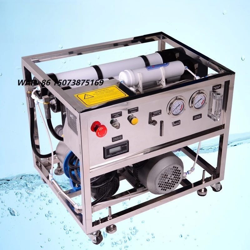1000L/day Portable Seawater Desalinator for Floating House Drink Water Outdoor Seawater Desalination Machine for Boat Watermaker