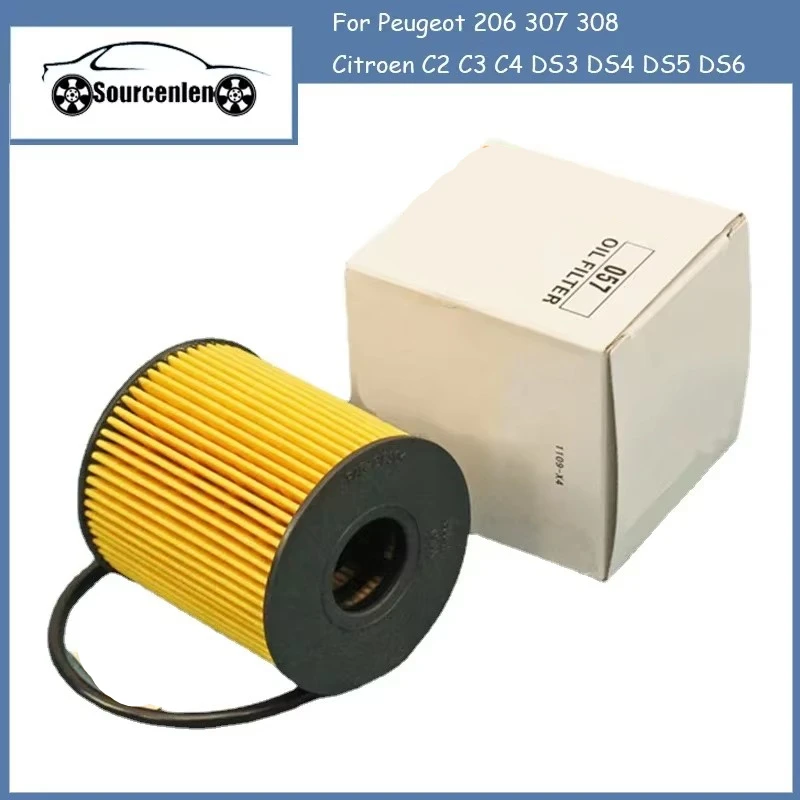 Oil Filter 1109X4 1109-X4 9467521180 1109AH 1109AJ 1109CK 1109CL 1109X4 for Citroen C2 C3 C4 DS3 DS4 DS5 DS6 Peugeot 206 307 308