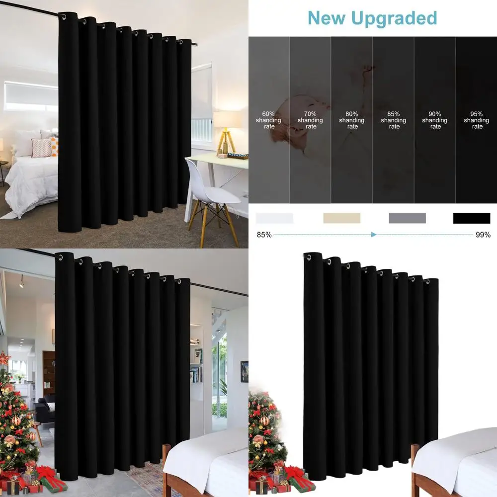 

Extra Wide Privacy Curtain Room Divider, 8-Foot Tall x 15-Foot Wide, Modern Portable Divider for Office/Apartment