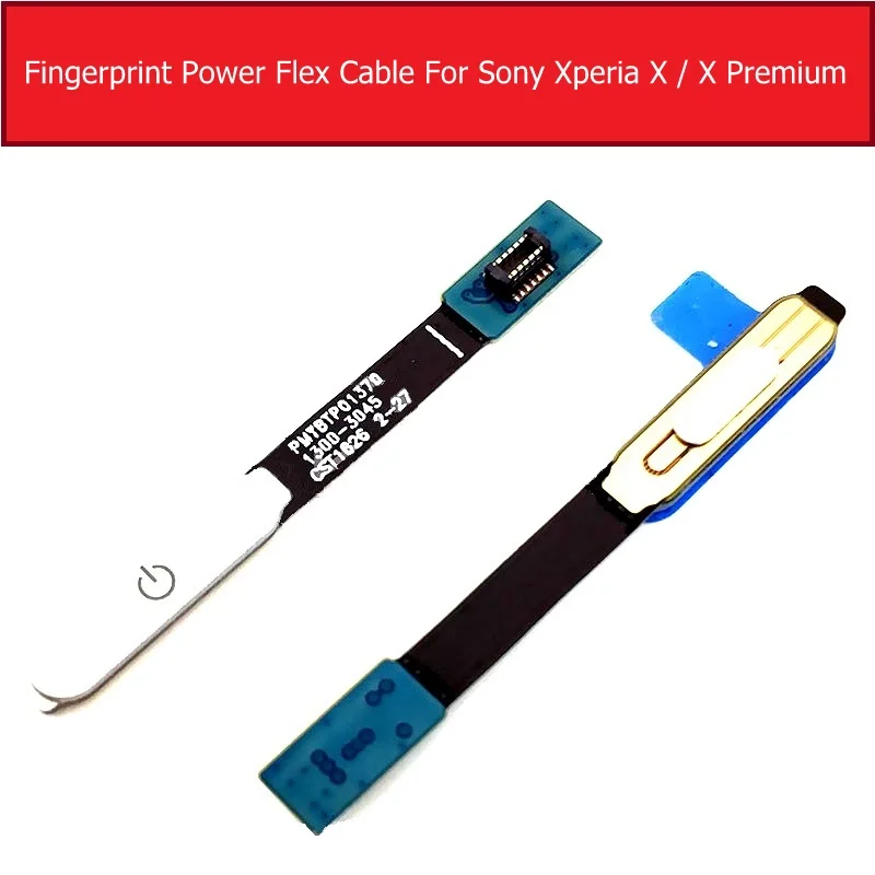 Fingerprint Power Flex Cable For Sony Xperia X/X Performance/XZ Premium/XZ/XZS Power Button Fingerprint Sensor Flex Ribbon Parts