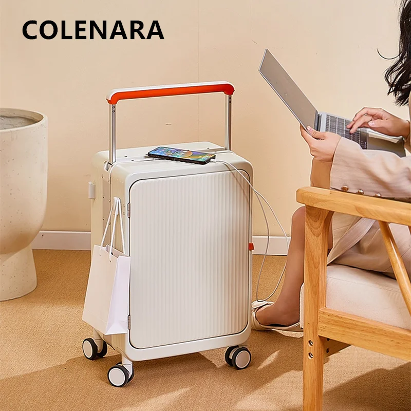 COLENARA PC Luggage Aluminum Frame Trolley Case 20