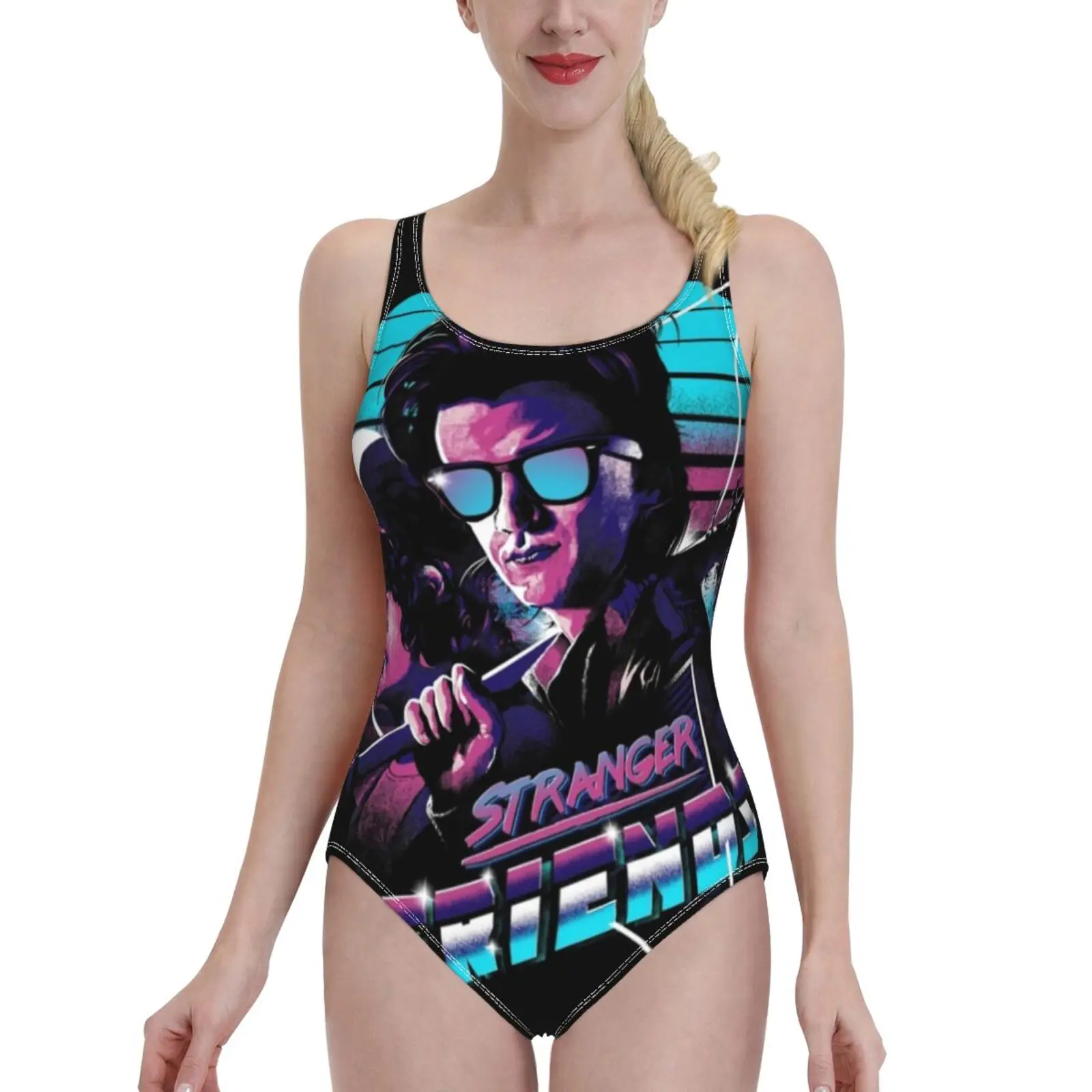 

Stranger Friends One-Piece Swimsuit Women Sexy Monokini Bathing Suits New Girl Beach Swimwear Steve Steve Dustin Dustin Season