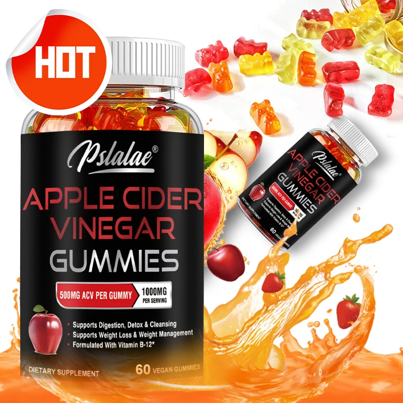 

Apple Cider Vinegar Gummies - Helps with Detoxification, Effective Weight Management, and Improved Digestive Health