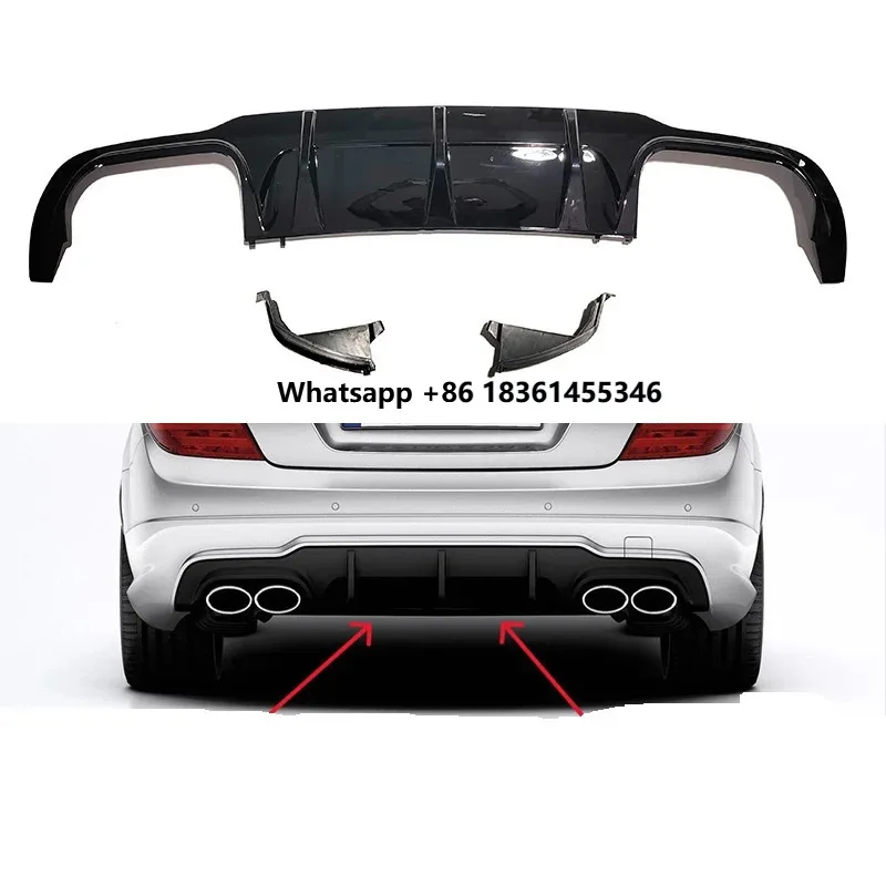 

C Class W204 C180 C200 C260 C300 Glossy Black Selling Hot Product Bumper Diffuser Merced