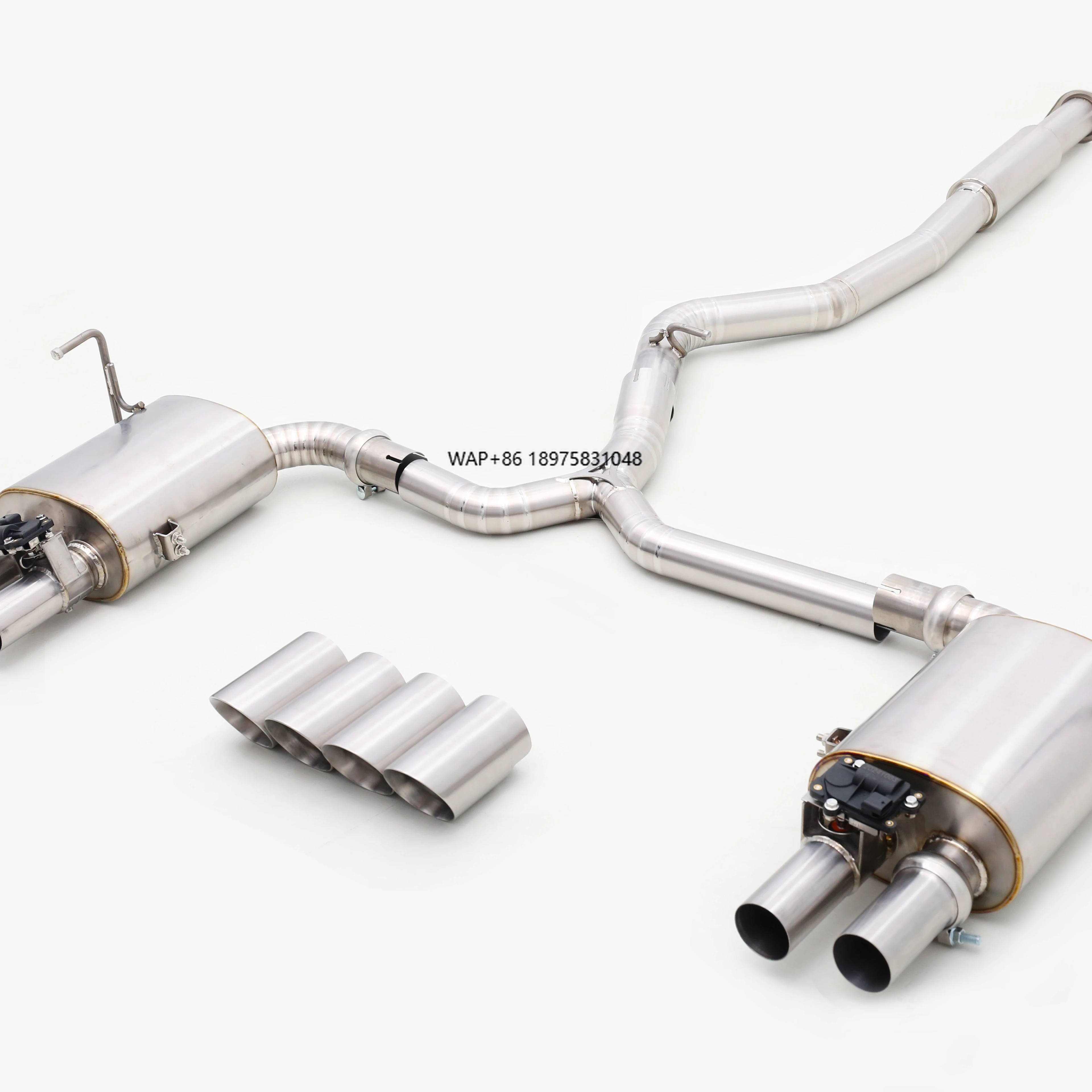 Custom 304 Stainless Steel/Titanium Valved Exhaust System Designed for 2.4 Vehicles