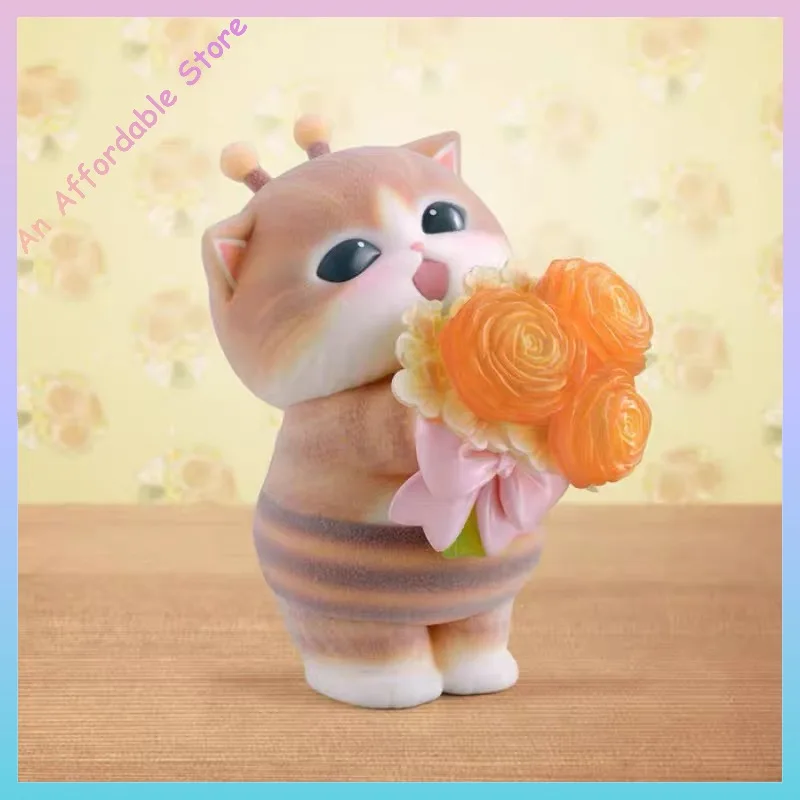 Bandai Mofamofy Healing Cat Figurine - Cute Bee Cat & Shark Cat Display Models Collectible Toys And Hobbies Action Figures