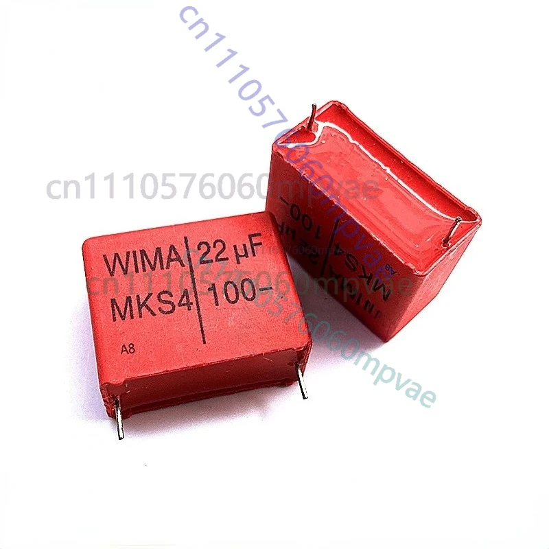 2Pcs Germany WIMA Film Capacitor 100V 22UF MKS4 Pitch 27.5mm Non-polar Fever Film Capacitors