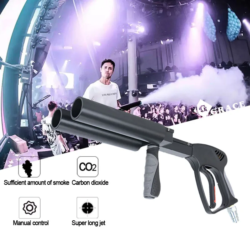 Igracelite CO2 Hand Jet Gun Smoke Gun Party Smoke Machine Gun For DJ Hand Smoke Kits For Party