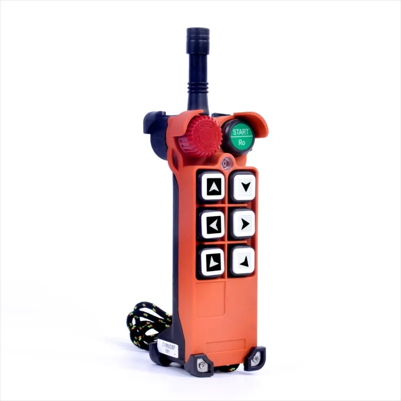 TELECRANE F21-E1 Wholesales Industrial Remote Controller 6 Single Speed Buttons Switches AC220V 380V36V 1T1R Hoist Crane Lift