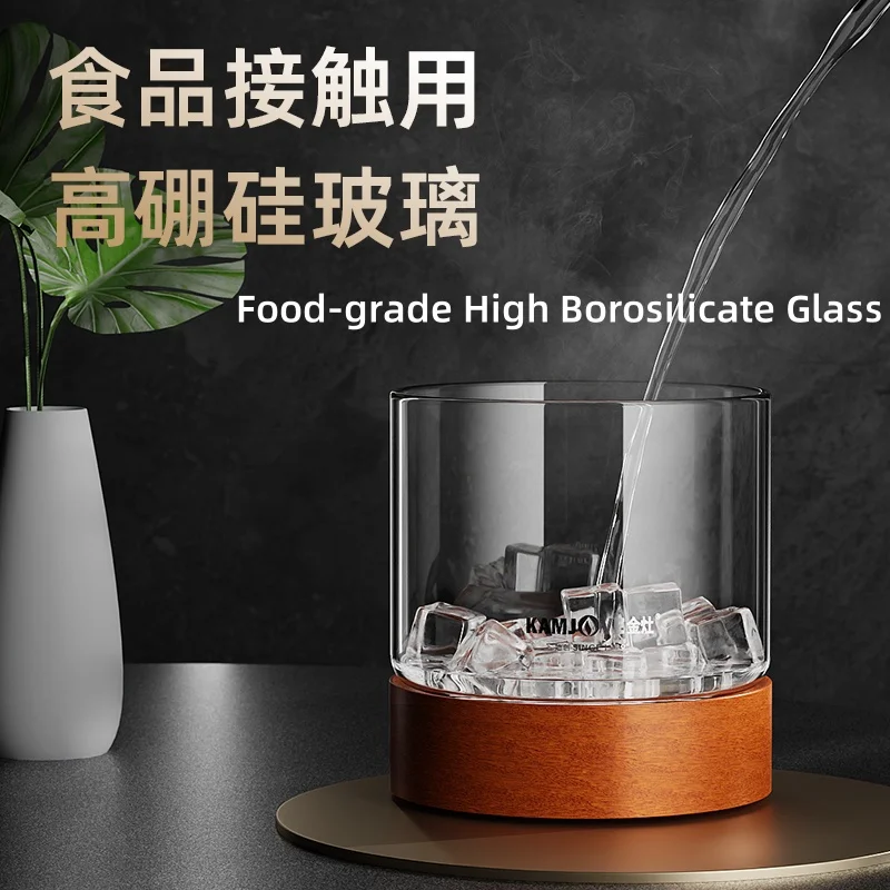 KAMJOVE 2L Multi-Function Glass Tea Wash Basin,Multi-Purpose Water Basin,Tea Ceremony Accessory Storage Vessel,Glass Fruit Bowl