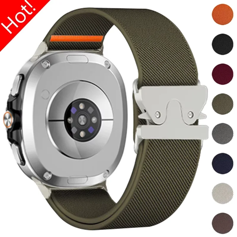 Fallschirmschlaufenband für Samsung Galaxy Watch 8 Armband 44 mm 40 mm Nylonarmband Correa Pulseira Gürtel Galaxy Watch 8 Classic 46 mm
