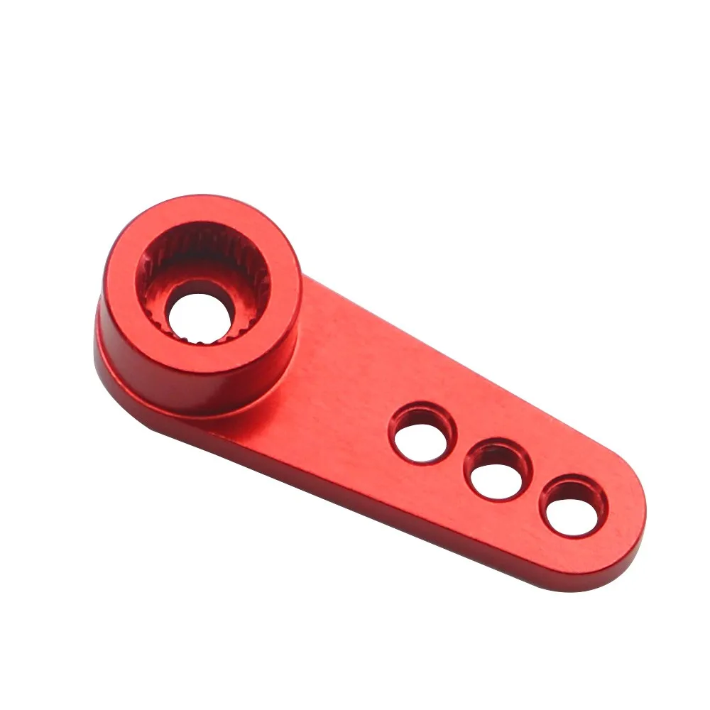 Brazo Servo de Metal de 28,4mm para coche teledirigido 1/10 Wltoys Futaba Hsp Axial Scx10 Trx4 Trx6 Rgt Metal 25t Servo brazo de dirección de elevación