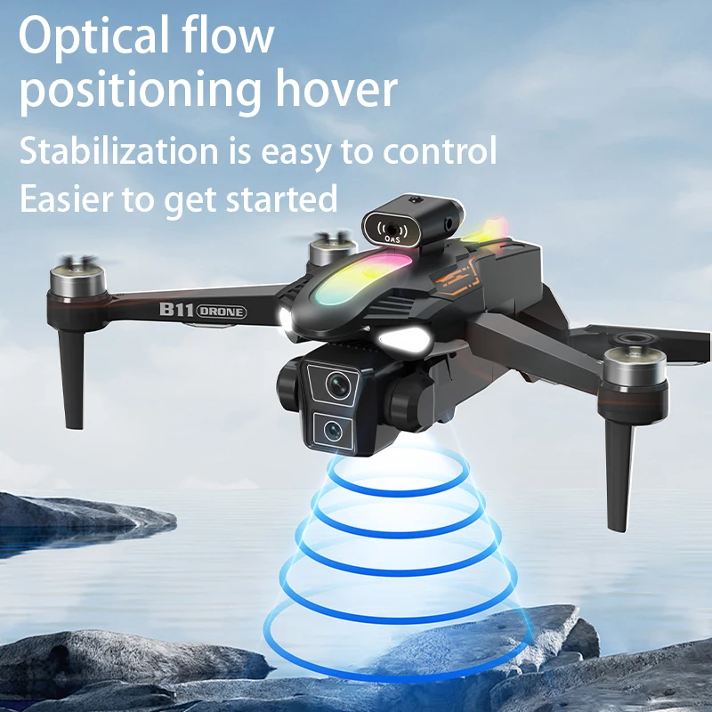 2026 B11 Pro WiFi FPV Drone - Dual 4K/1080P Camera, Wide-Angle HD, Altitude Hold, Foldable Quadcopter RC Helicopter Toy - view 8