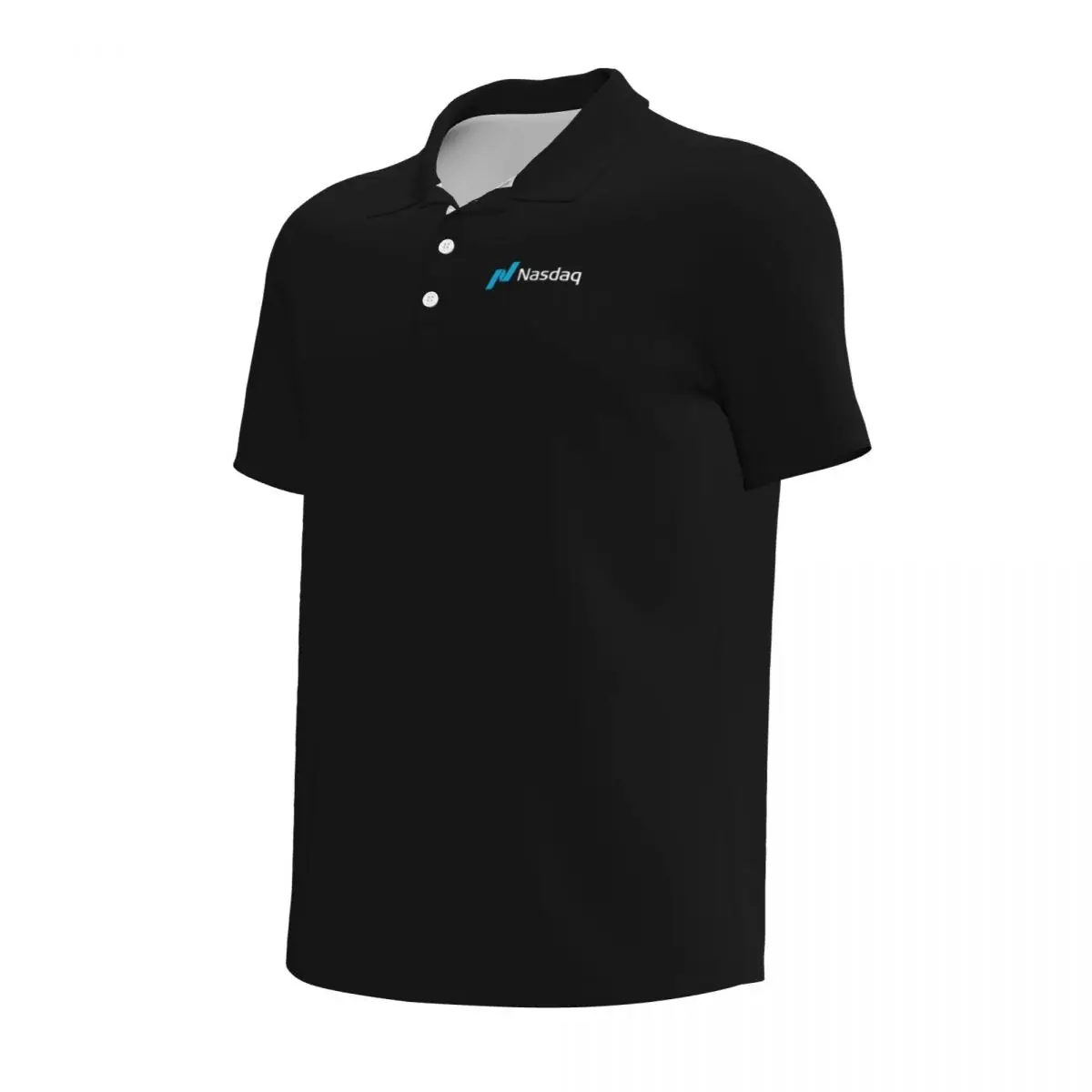 Nasdaq Stock Market Polo Shirts for Men Casual Solid Color Mens Polos Brand Versatile Clothing