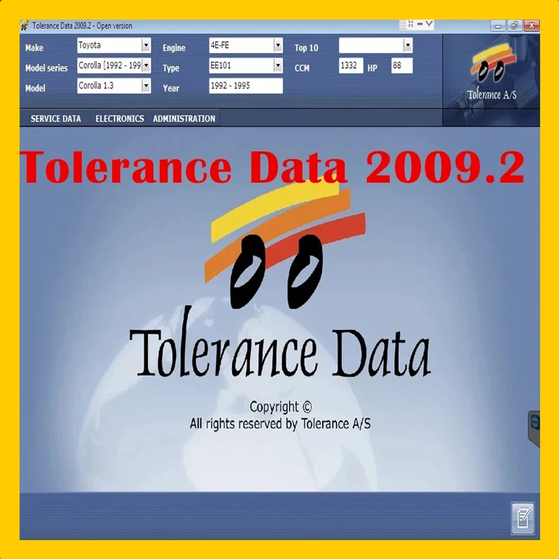 2024 Newest Tolerance Data 2009.2 Unlimited Activator Auto Repair Data with Free Keygen Software Car Repair Tool Diagnostic