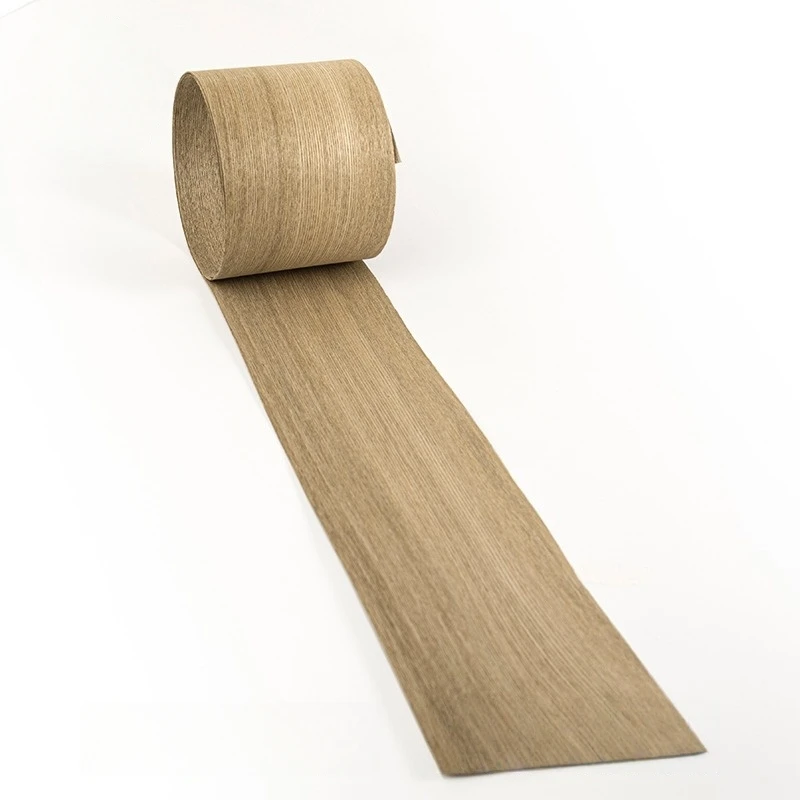 Impiallacciatura di legno a grana figurata di olmo naturale spessa 0,5 mm e venature dritte per la decorazione interna di mobili per la lavorazione del legno