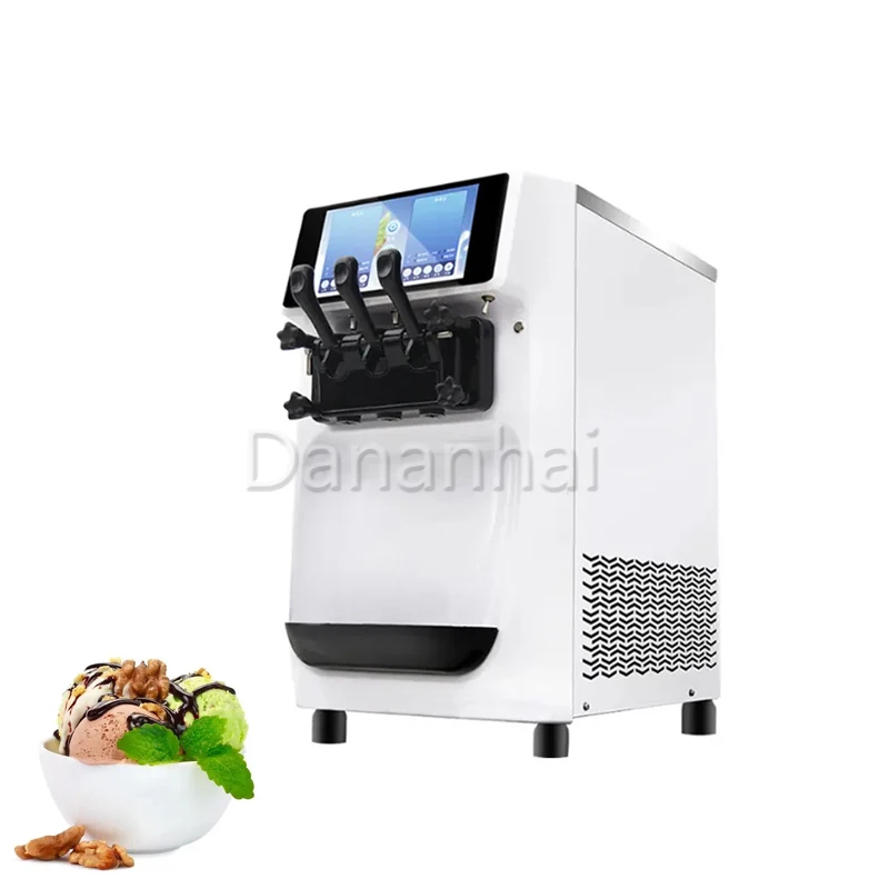 Air Pump Function Soft Ice Cream Machine, New Multi-Functional Soft Ice Cream Machine, Commercial Frozen Yogurt Machine