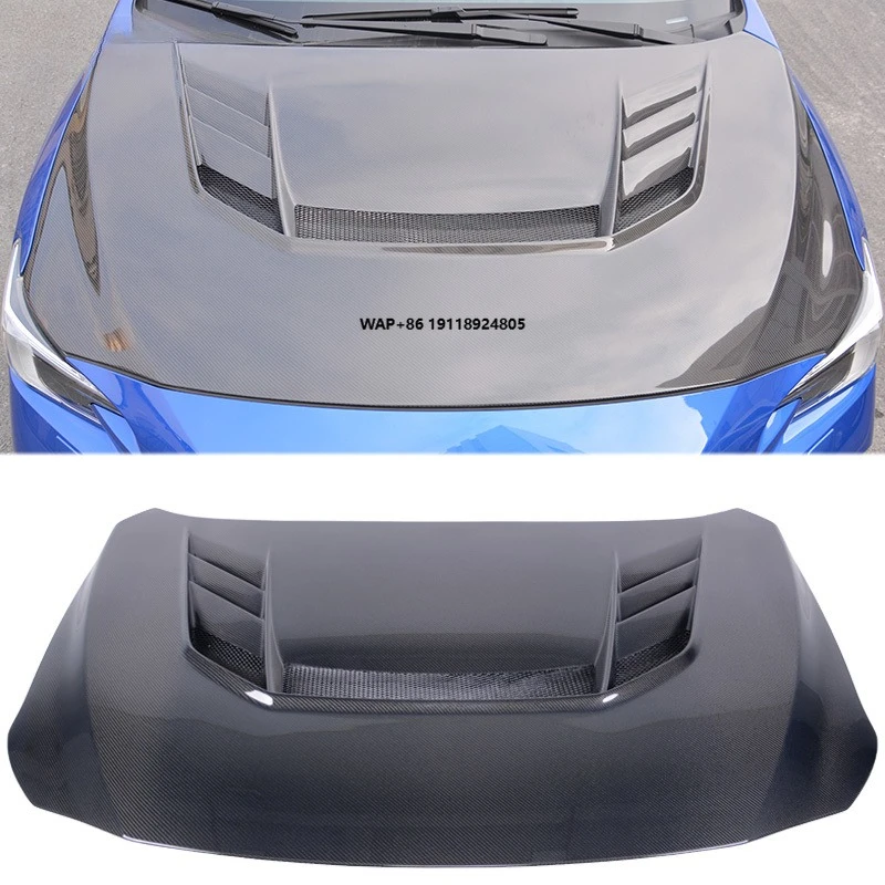 Carbon Fiber Front Hood Bonnet for Wrx 2023-2024 Sti S4 Vb VRSA1 Style Carbon Fiber Ht Vented Cooling Front Hood Bonnet