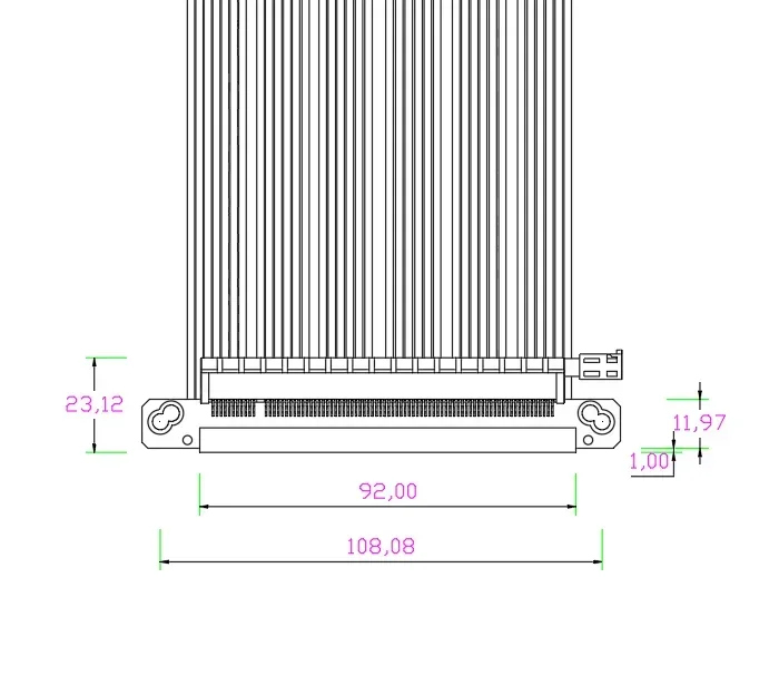 ADT-Link Silver-Plated PCI-E 4.0 x16 Riser RTX3060 3090 Graphics Card ITX A4 PC Case Gen4.0 16x Double Reverse Extension Cable