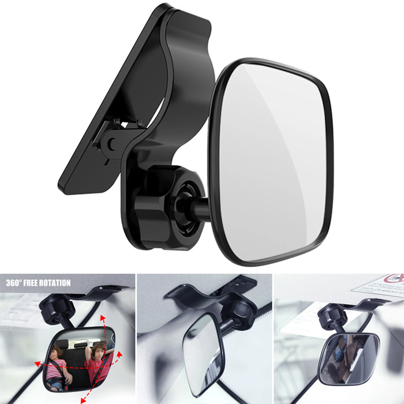 Car Facing Rear View Blind Spot Mirror Easy Assembled Crash Tested Car Seat Mirror HD Mirror for Cars Trucks SUVs